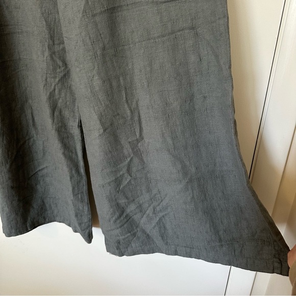 CP Shades Cropped Wendy Pant In Carbon Hemp Linen Womens Medium Gray - Picture 8 of 12